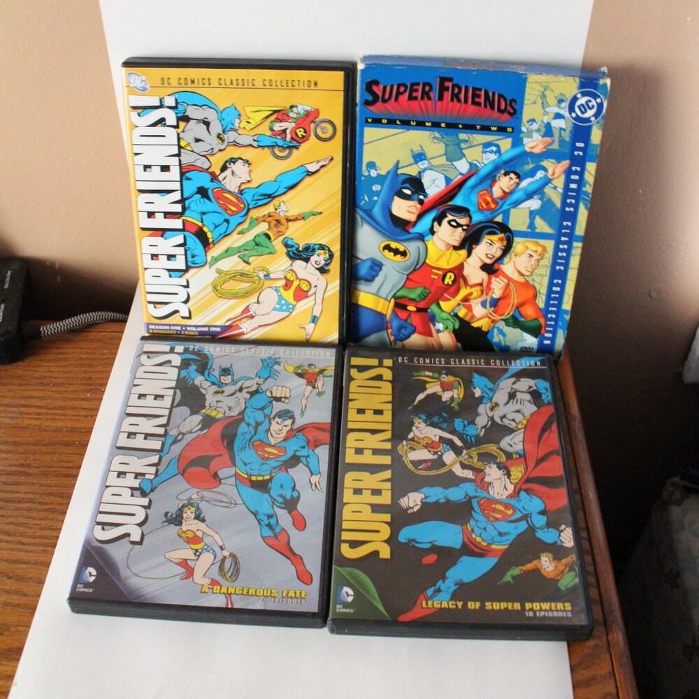 SuperFriends Lot of 4 DVD Sets DC Comics
